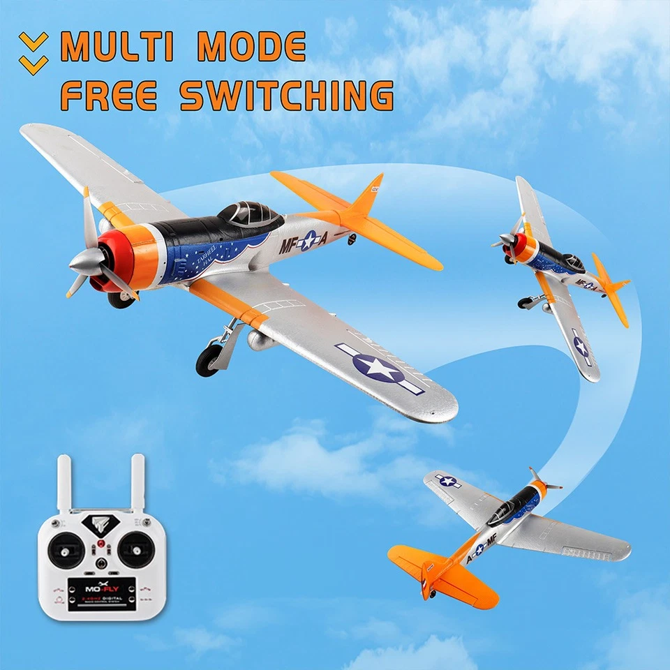 RC Flugzeug MF-A84 Starrflügel 10CH Ein-Tasten-Kunstflug EPP Brushless RC Plane - Bild 4 von 4