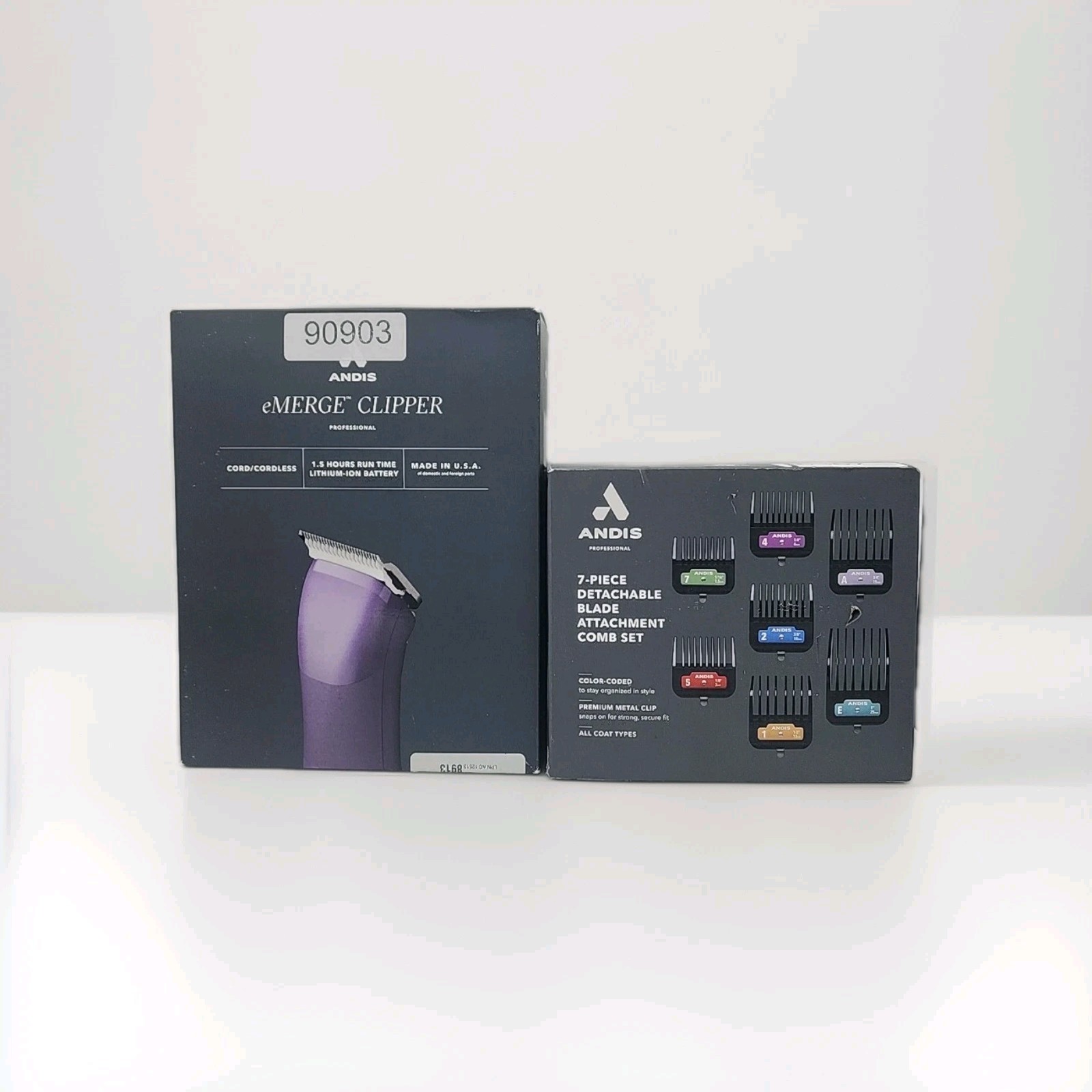 NEW! Andis eMERGE Pro CORD/CORDLESS Pet CLIPPER KIT #10 Cera