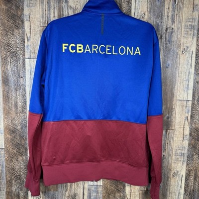 FC Barcelona Football Blue Full Zip Track Jacket Nike 355036-496