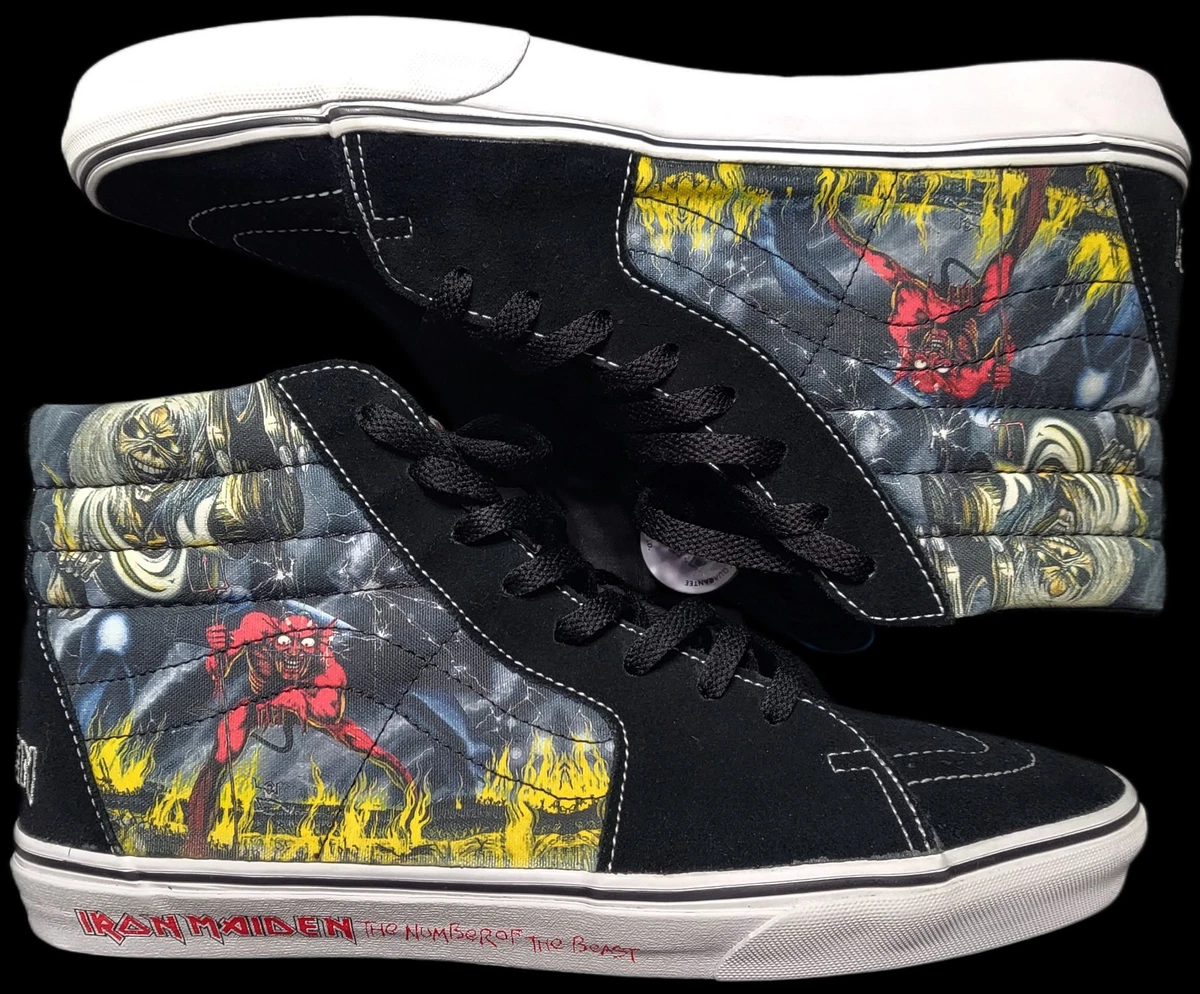 Vans Iron Maiden x Sk8- High Number of the Beast for sale | eBay