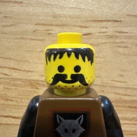 LEGO Wolfpack Minifigure cas252 Castle Black Knights 6086 6075 HTF Shield Spear