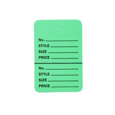 SSWBasics Small Unstrung Palm Tree Green Perforated Coupon Price Tags - 1,000
