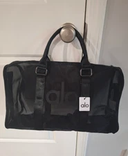 Alo Yoga Sheer Mesh Duffle – Lightweight Clear Gym, Travel & Yoga Bag NWT