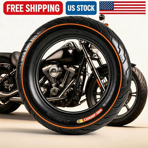 1PC 150/80-16 Rear Motorcycle Tire,Black Wall,4PR Tubeless 71H Touring