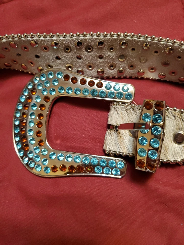 cinturones de diamantes de imitación para mujer - Imagen 2 de 4