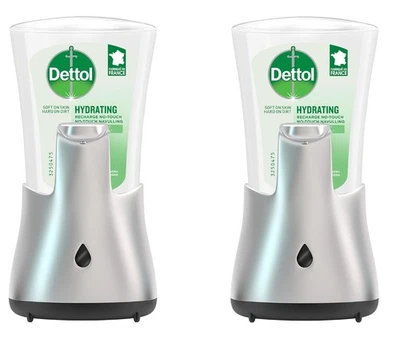 Dettol No-Touch Automatischer Seifenspender Aloe Vera Duft, 2 x 250ml