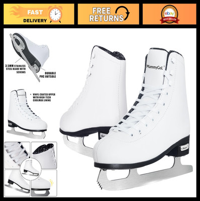 Lace-Up Light Support Ice Figure Skates for Women & Girls - Sizes 6-12 Available