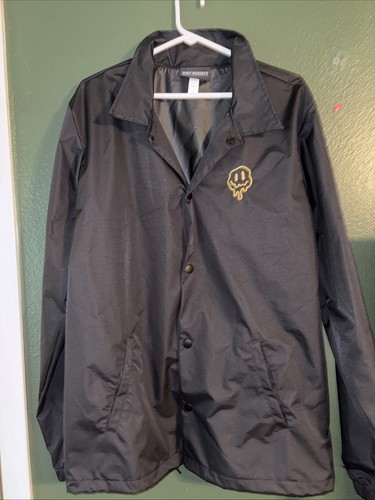 Riot society  Windbreaker/ Jacket Melting Skull Large Excellent Condition