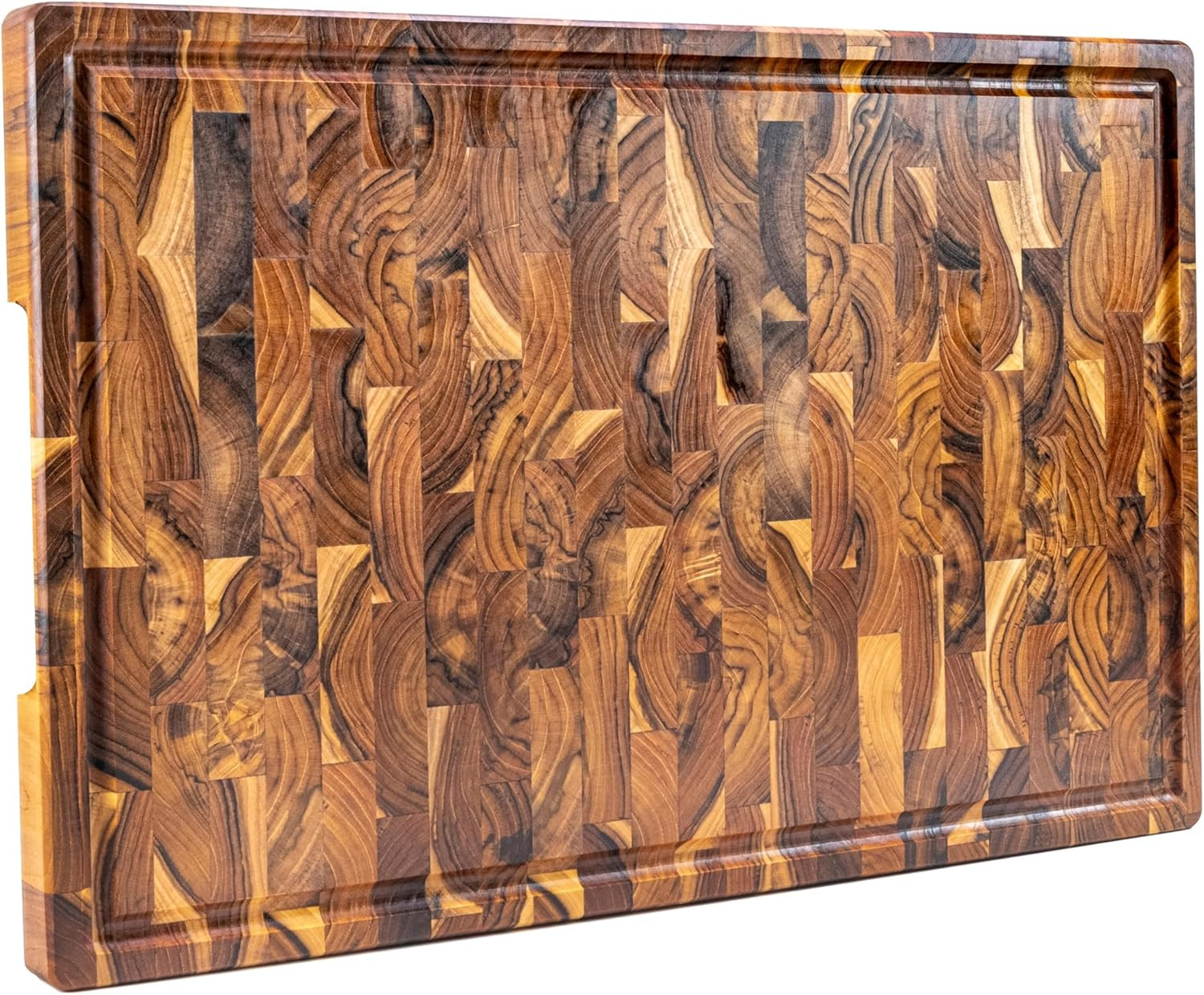 Tagliere Legno Teak Design End Grain | Accessorio Cucina Luxury