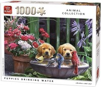 King, Puzzle 1000 Teile Welpen Und VöGel, , KING05668