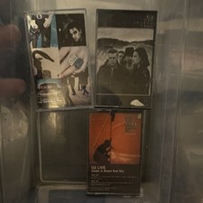 U2 Cassette Lot Achtung Baby Joshua Tree Zooradio Blood Red Sky 1980s Rock