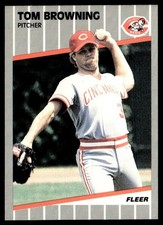 1989 Fleer Tom Browning Cincinnati Reds #153