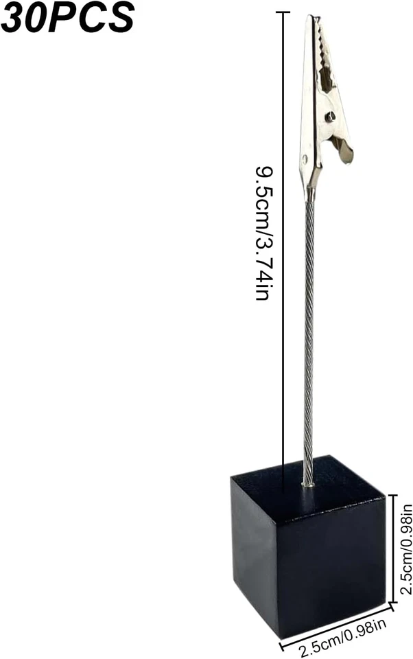 Holz Fotohalter Mit Klammern: 30 Stück Memo Clip Halter, Fotohalter Clip, Bildha - Bild 2 von 4