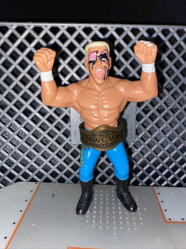 WCW Sting Galoob Wrestling Figure With Belt WWE TN...