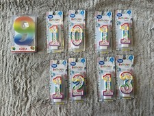 Birthday Numbered Candle Number 9,10,11, 12,13 9 Total
