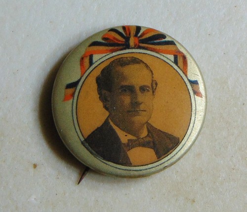 William Jennings Bryan 1900 campaign pin button political