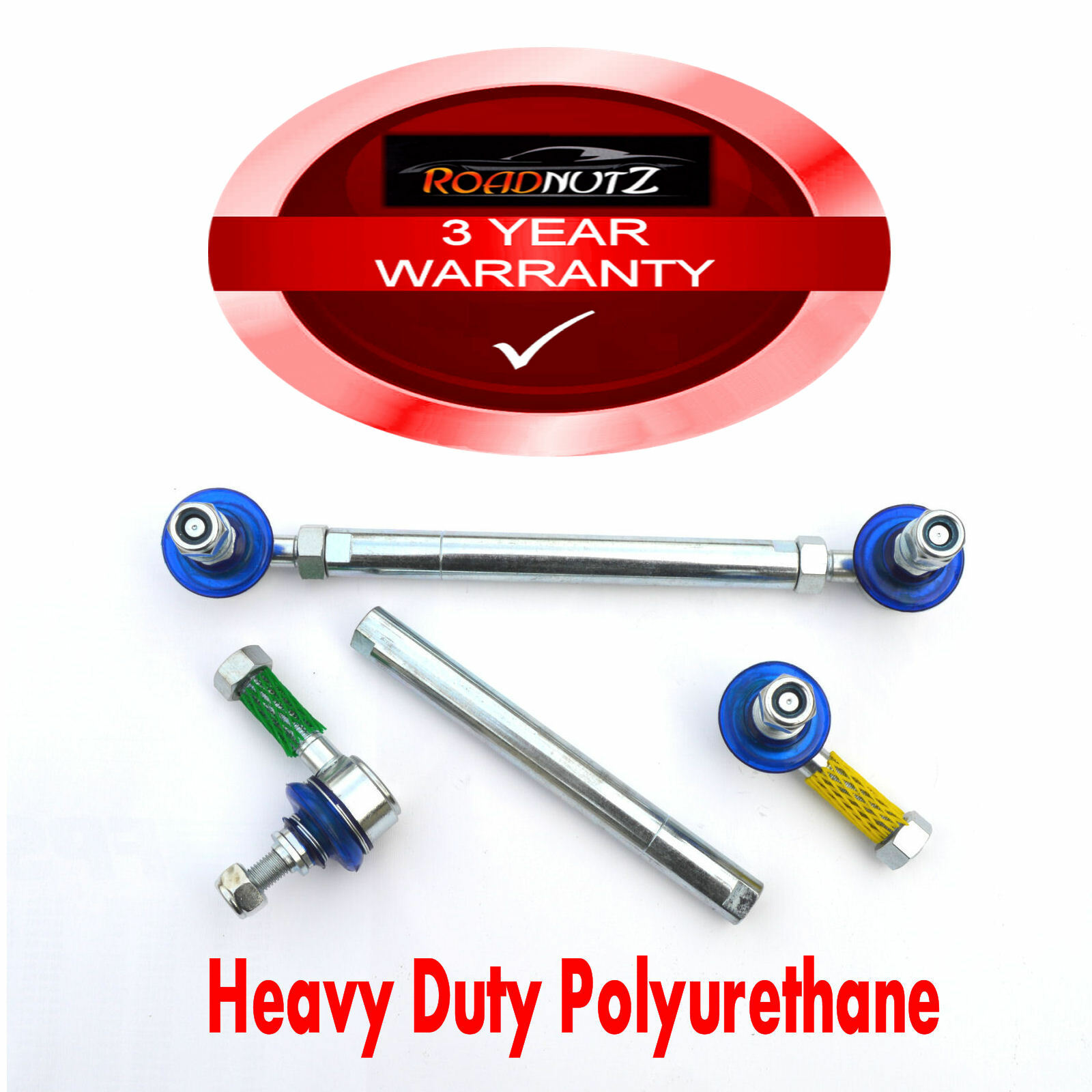 Eslabones de caída delanteros ajustables RoadNutz para Toyota iQ i/D-4D/VVTi/Eléctrico 2008-On