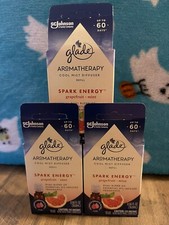 3 Glade AROMATHERAPY Refill Grapefruit Mint 1 Free Lemongrass Bergamot