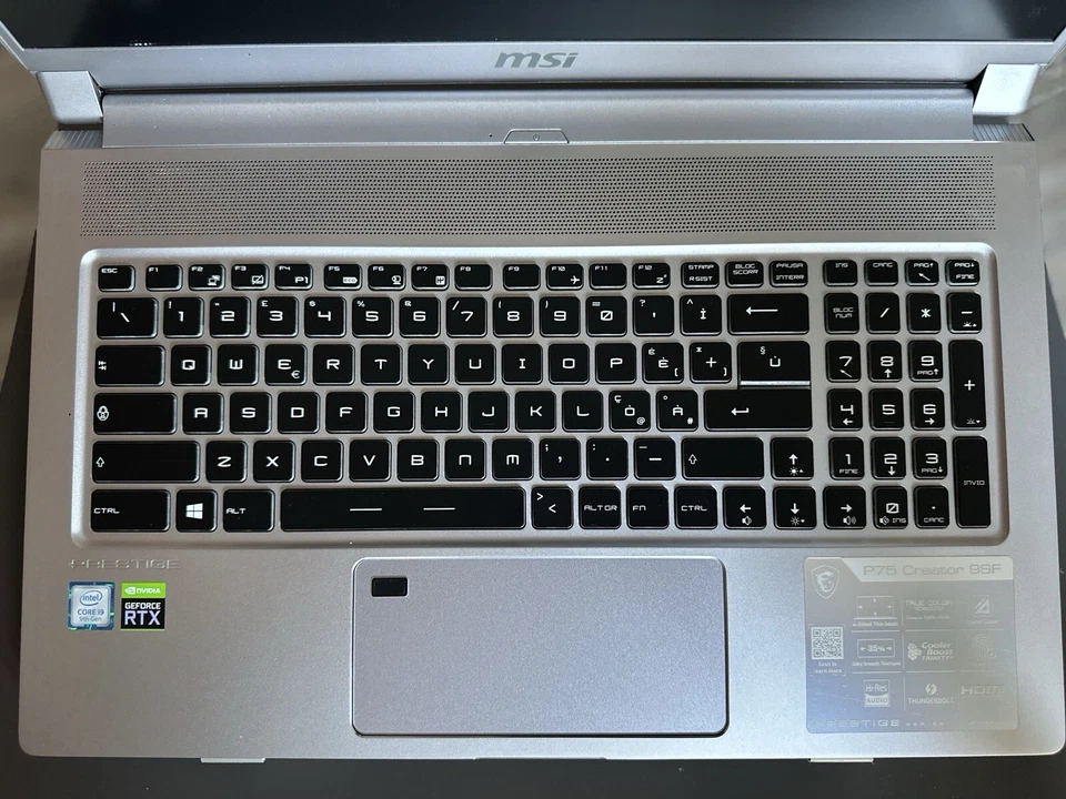 Notebook MSI P75 Creator 9SF-1213IT i9 4,8 GHz 32GB 1TB SSD RTX 2070 Max 8GB - Immagine 4 di 4