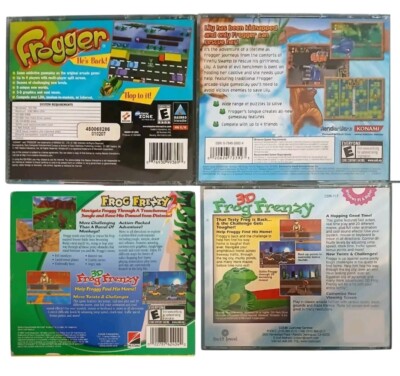 Frogger PC CD-ROM Game Frog Frenzy Hasbro Vintage Windows Strategy