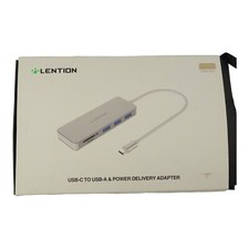Lention C15 USB C Hub with 3 USB 3.0 and SD/Micro SD Card Reader Rose Gold