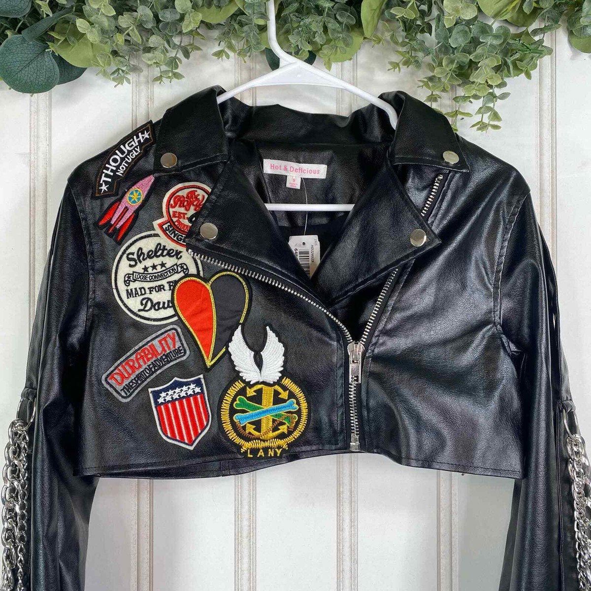 ジャケット・アウター meltthelady cropped leather like jacket meltthelady cropped leather like jacket（Main Character Faux