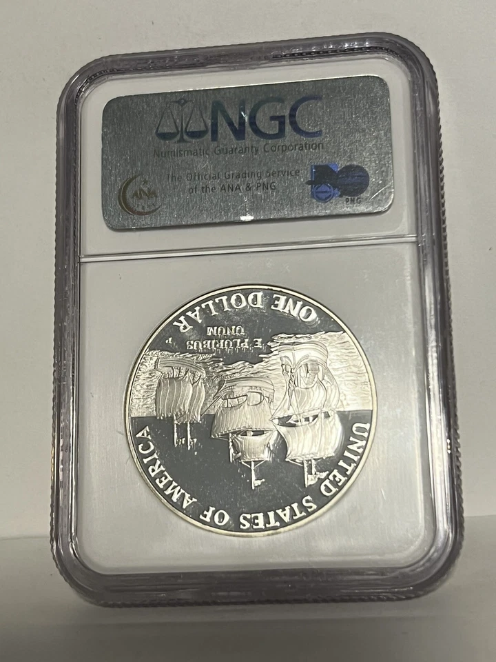 2007-P $1 Silver Commemorative Coin Jamestown NGC PF70 ULTRA CAMEO - Image 2 of 2