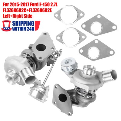 Left + Right Turbo Turbochargers For 2015-2017 Ford F-150 F150 2.7L Engine