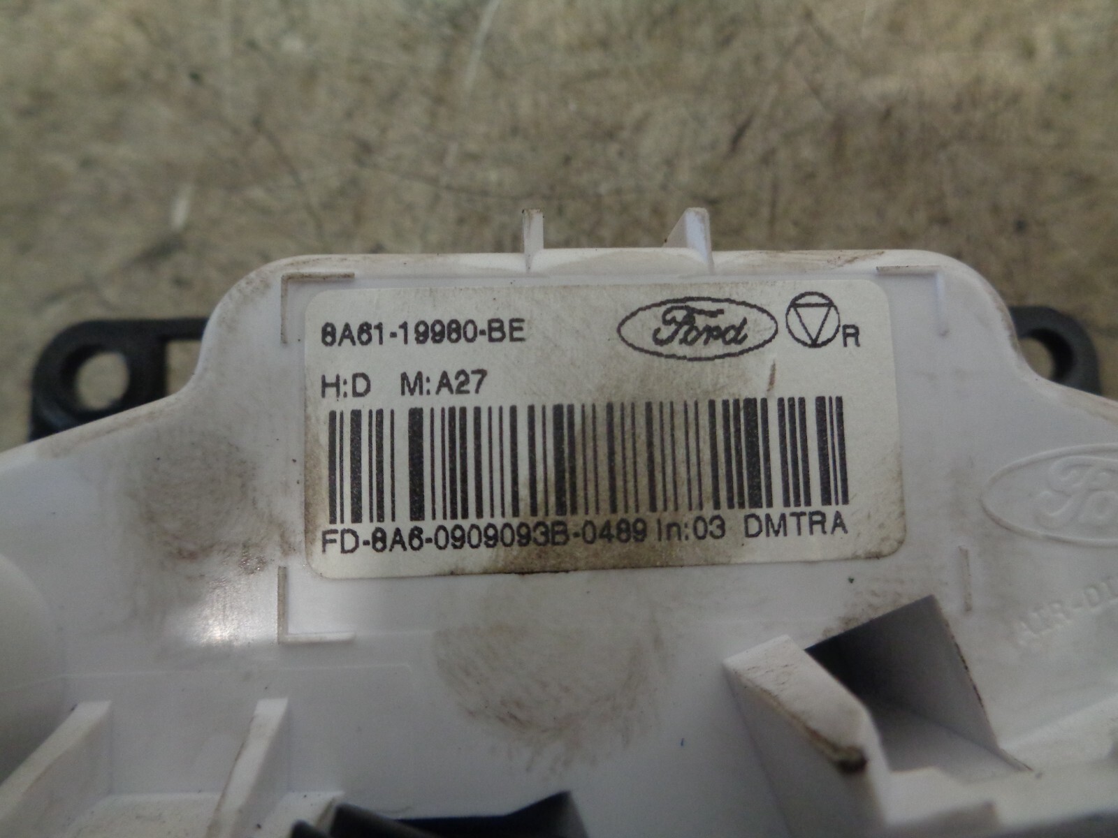 2009 FORD FIESTA Mk7 HEATER CLIMATE CONTROL PANEL 8A6119980BE eBay