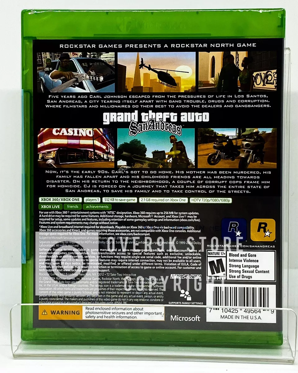 GTA San Andreas Missing? : r/xbox