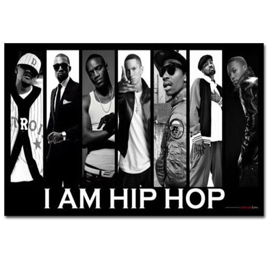 60639 I Am Hip Hop Super Rap Music Stars Wall Decor Print Poster