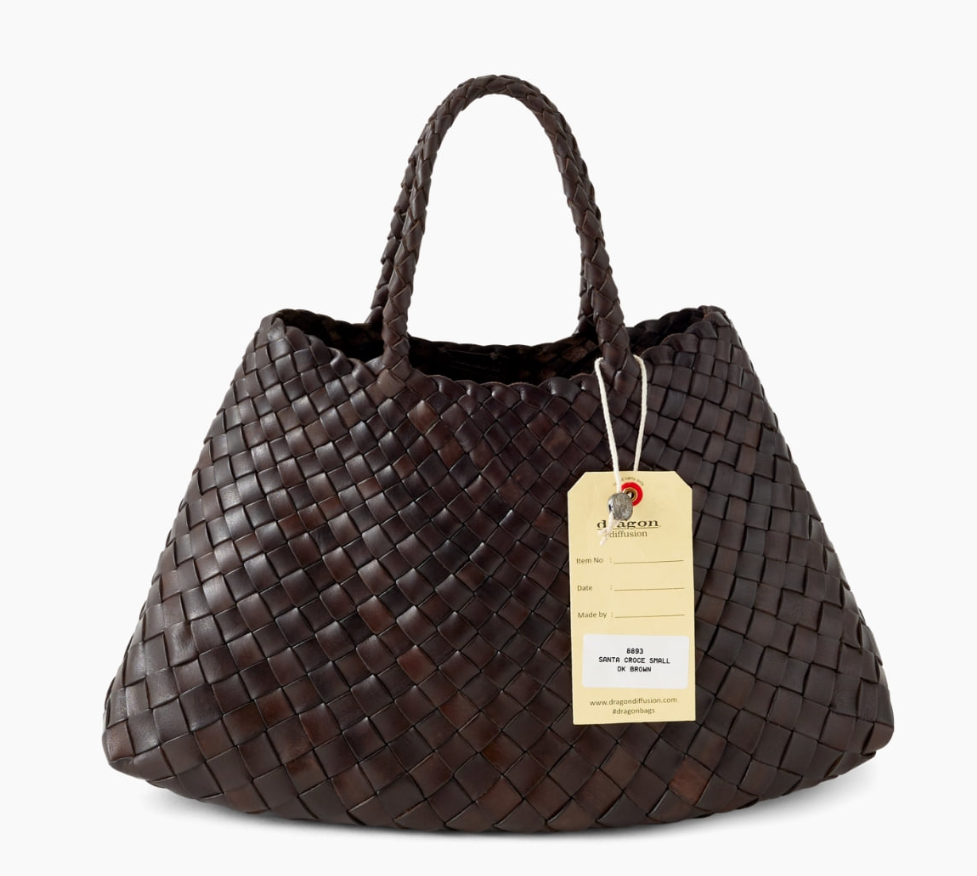 Dragon Diffusion Santa Croce 8893 Dark Brown | Leather Tote