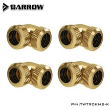 Barrow 4pcs 90 Degree Hard Tube Fittings Adapters For OD14mm Rigid Tubes