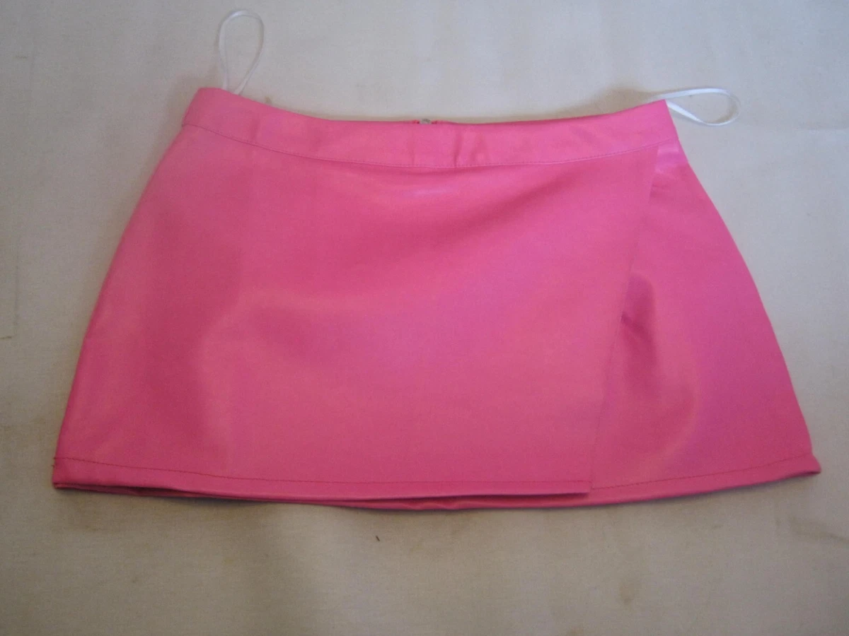 Pink leather top skirt ebay
