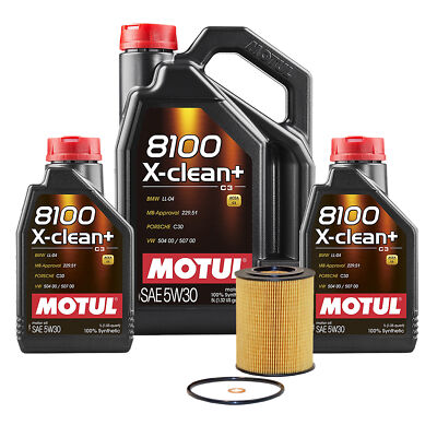 #ad #ad 7L Motul 8100 X CLEAN 5W30 Wix Filter Motor Oil Change Kit For BMW API SN CF $79.95