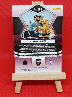 2022 PANINI MOSAIC LEBRON JAMES BASE FINALS MVP #298 LAKERS CAVS