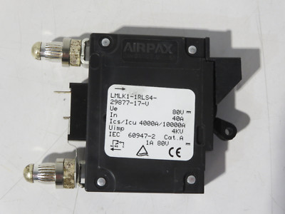 AIRPAX LMLK1-1RLS4-29877-17-V Breaker 40 Amp /50 Trip Amp -CASE OF 36 BREAKERS