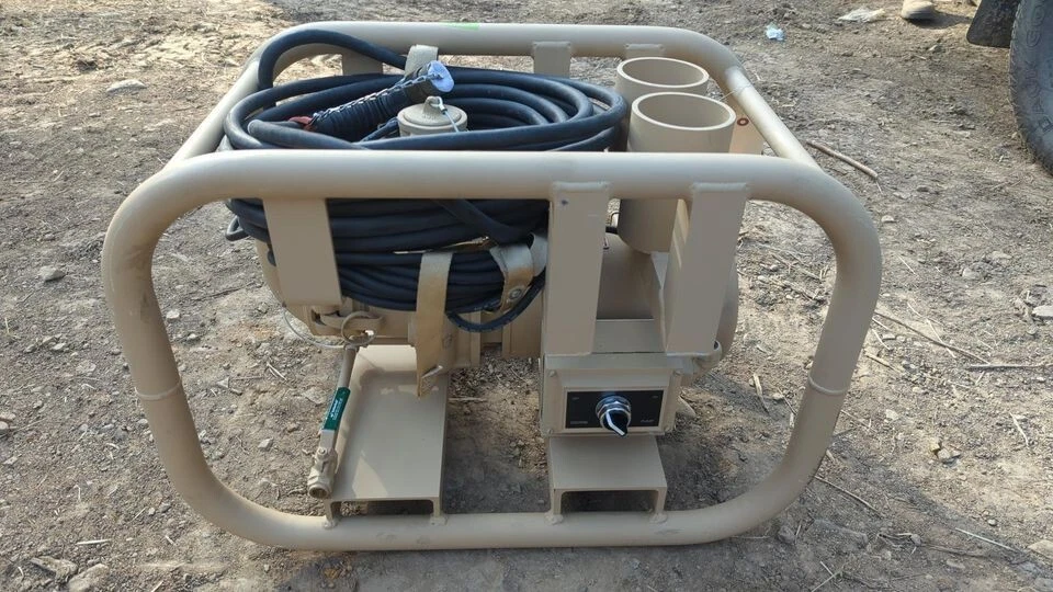 NEW SCOT pump 27b 2HP 200 GPM Mil-Spec pump in heavy duty roll cage 220/440v - Image 2 of 4