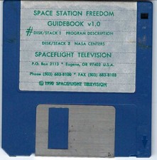 ITHistory 1990 IBM PC Software: SPACE STATION FREEDOM Guidebook Spaceflight