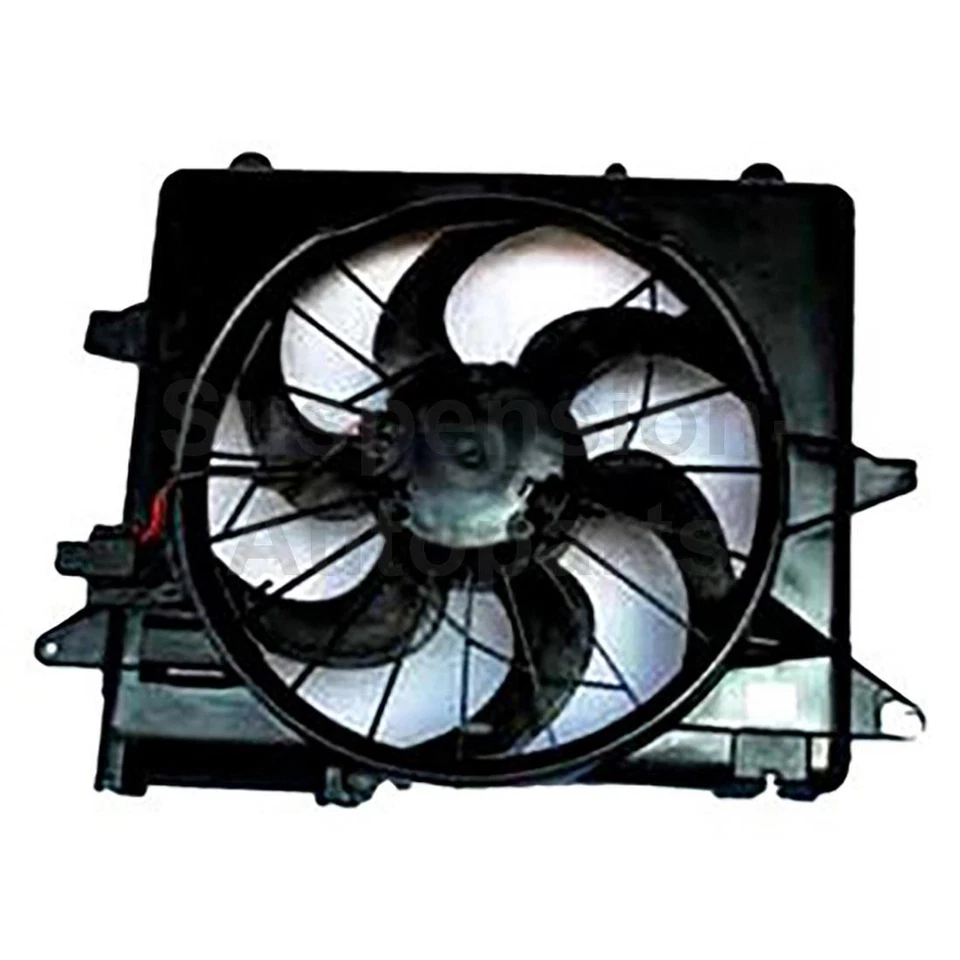 Ventilador de radiador y condensador doble TYC para Ford Mustang_SU 2005 2006 2007 2008 2009 Foto 2 de 3
