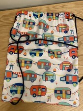 Thirty-One Happy Campers Cinch Sac Drawstring Backpack; Camping; Pool; 31