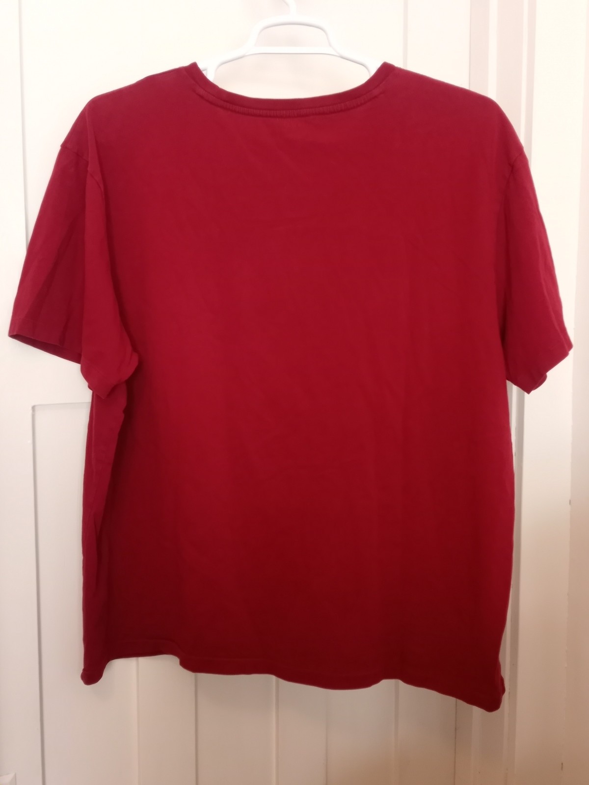 Polo Ralph Lauren T Shirt Uomo Taglia XXL TTG Rosso Manica Corta Pony