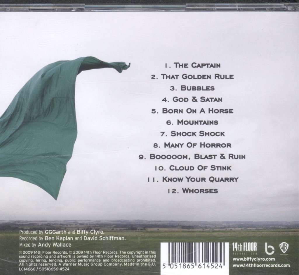 Biffy Clyro Only Revolutions CD Europe 14th Floor 2009 Has info sticker on front