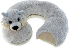 DolliBu Wolf Plush Neck Pillow