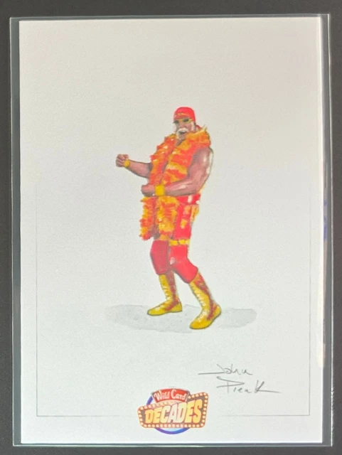 2024 Wild Card National Decades Hulk Hogan 1/1 Sketch John Pleak w- Artist Auto
