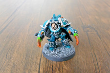 Warhammer 40k Chaos Space Marines Chaos Lord in Terminator Armor Well Painted