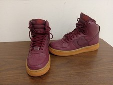Air Force One HI Maroon/Tan Sz 7.5