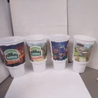 1998 Mcdonalds Coca Cola Walt Disney’s Animal Kingdom Cups Vintage Lot Of 4