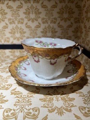 Vintage Teetasse und Untertasse Goldrand sehr zart