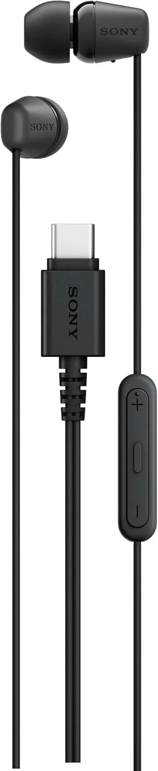 Sony IER‑EX15C USB‑C Wired Earbuds with Mic In‑Ear Headphones - Black
